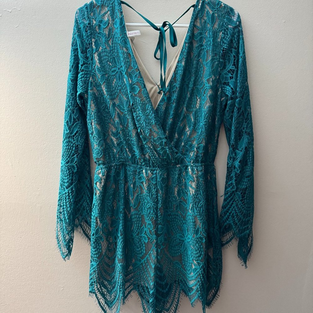 Xhilration Lace Romper